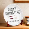 Personalized Ceramic Plate – Gifts For Dad, Grandpa – Cooking Up Good Times