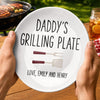 Personalized Ceramic Plate – Gifts For Dad, Grandpa – Cooking Up Good Times