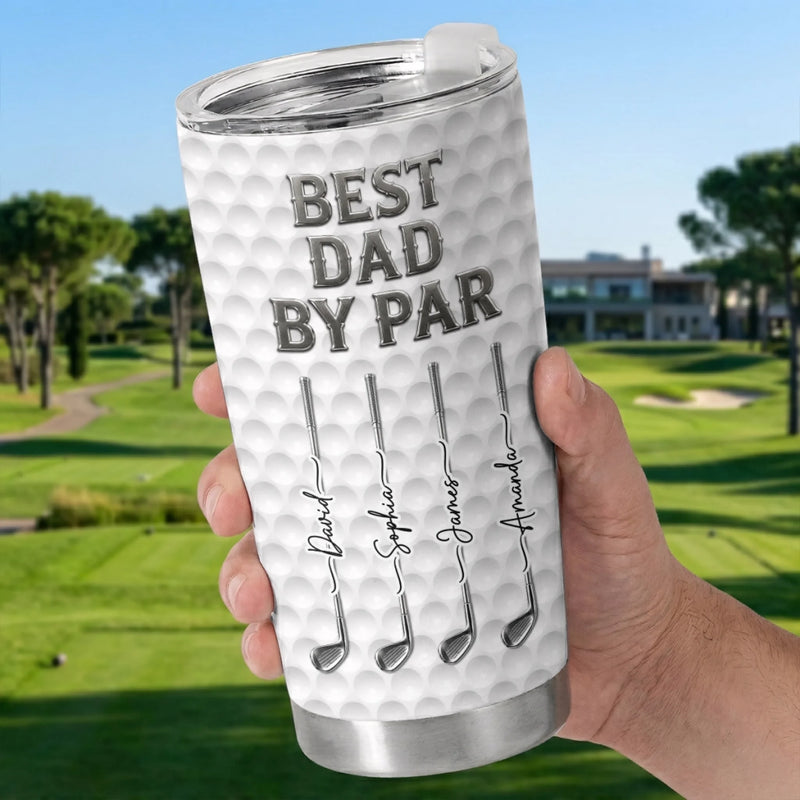 Personalized Tumbler – Golf Gifts For Dad, Grandpa, Golf Lovers – Fueled By Coffee And Birdies