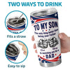 Personalized Tumbler – Gifts For Son – Built Tough Loved Forever