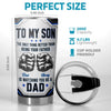 Personalized Tumbler – Gifts For Son – Strong Brave And Kind Always