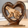 Personalized 2-Layered Wooden Plaque – Gifts For Dad, Grandpa – Dad’s Strength Inspires Us Daily