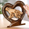 Personalized 2-Layered Wooden Plaque – Gifts For Dad, Grandpa – Dad’s Strength Inspires Us Daily