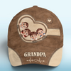 Personalized Classic Cap – Gift For Dad, Grandpa – Love Runs In This Cap