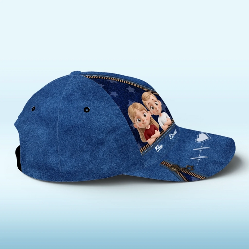 Personalized Classic Cap – Gift For Dad, Grandpa – Grandpa And His Stars