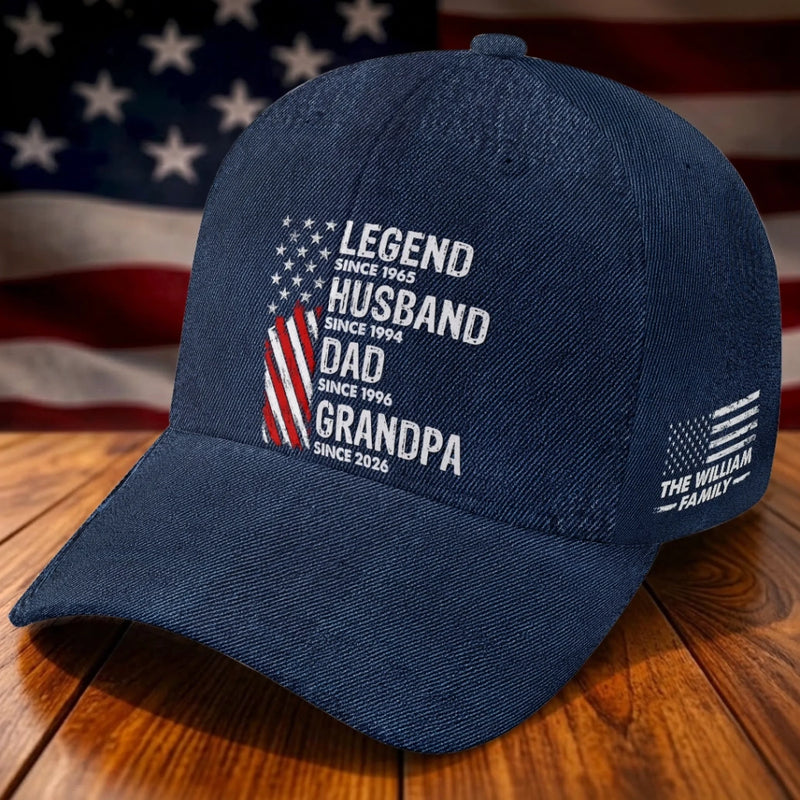 Personalized Classic Cap – Gifts For Dad, Grandpa – Dad And Grandpa Our Heroes
