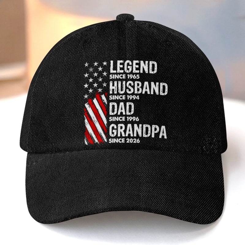 Personalized Classic Cap – Gifts For Dad, Grandpa – Dad And Grandpa Our Heroes