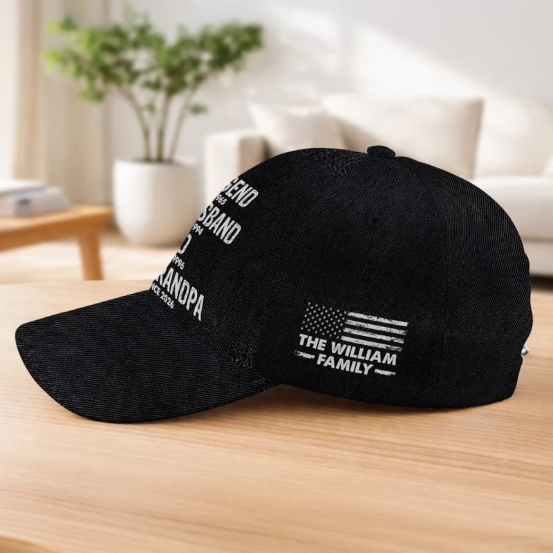 Personalized Classic Cap – Gifts For Dad, Grandpa – Dad And Grandpa Our Heroes