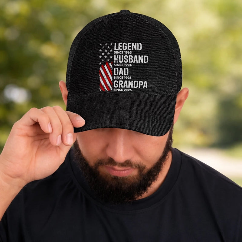 Personalized Classic Cap – Gifts For Dad, Grandpa – Dad And Grandpa Our Heroes