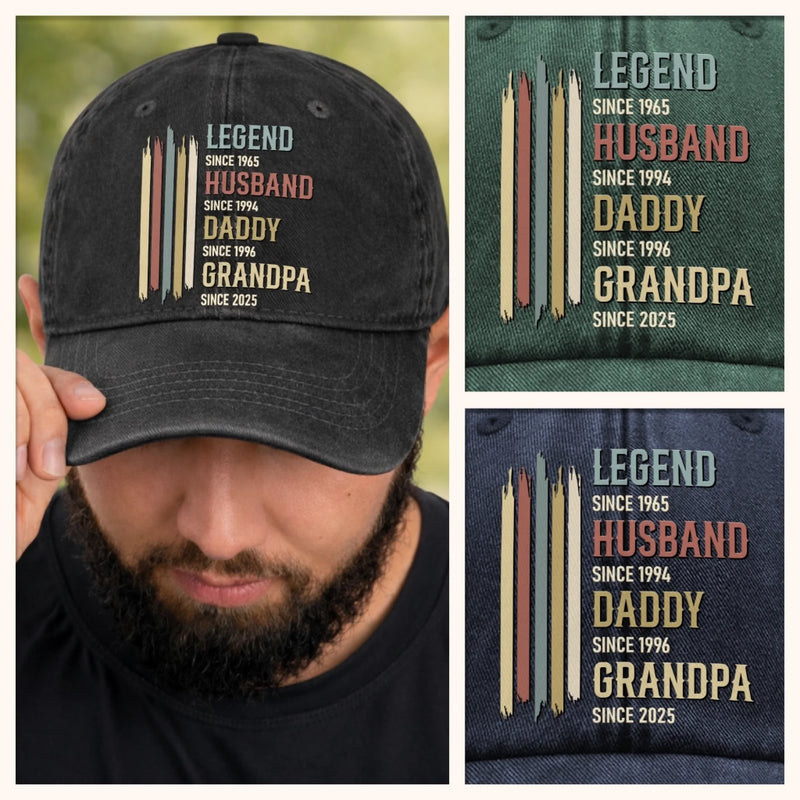 Personalized Vintage Washed Cap – Birthday Gifts For Dad, Grandpa –  Proud To Be Your Kid