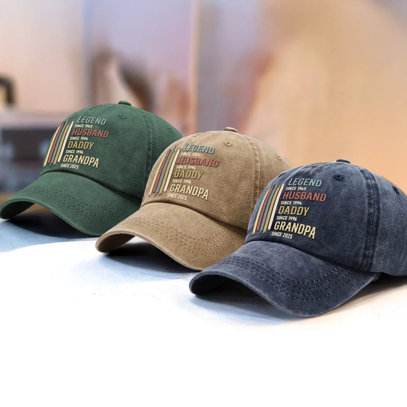 Personalized Vintage Washed Cap – Birthday Gifts For Dad, Grandpa –  Proud To Be Your Kid