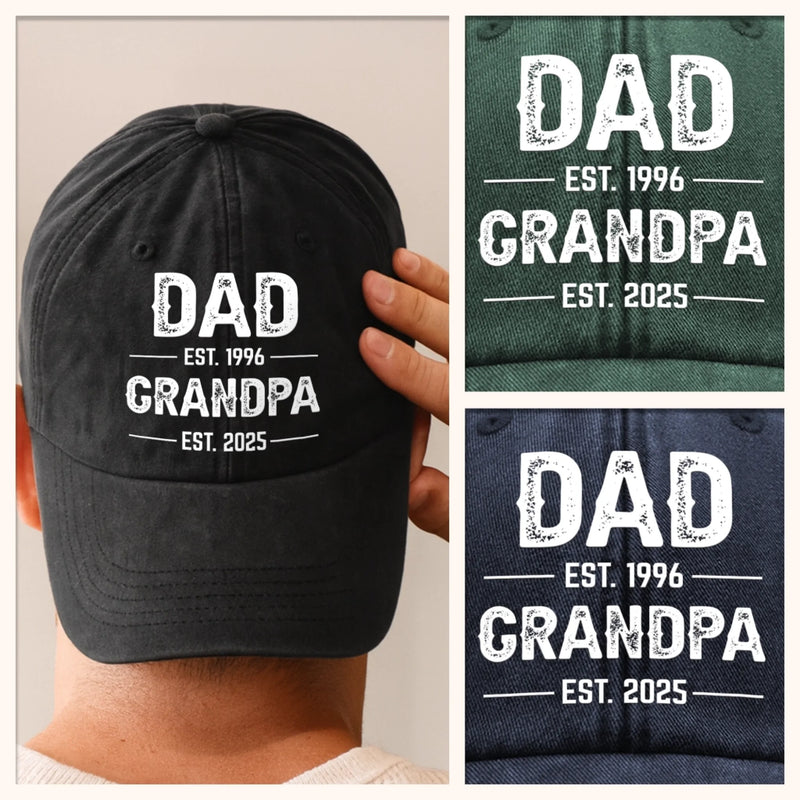 Personalized Vintage Washed Cap – Birthday Gifts For Dad, Grandpa – You Make Us Feel Brave
