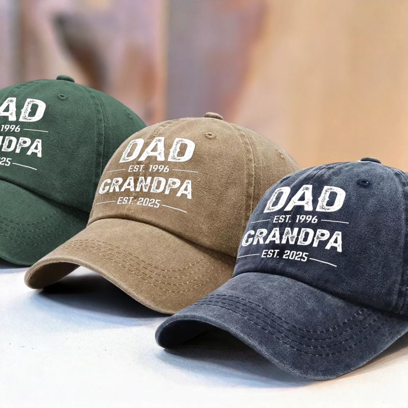 Personalized Vintage Washed Cap – Birthday Gifts For Dad, Grandpa – You Make Us Feel Brave
