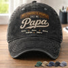 Personalized Washed Baseball Cap – Gifts For Dad, Grandpa – Strong Like Dad Always