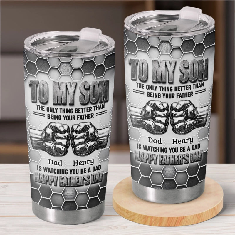 Personalized Tumbler – Father's Day Gifts For Son – Never Forget How Loved You Are
