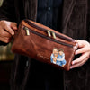 Personalized Photo Leather Toiletry Bag – Gifts For Dad, Grandpa – Forever Proud To Call You Dad