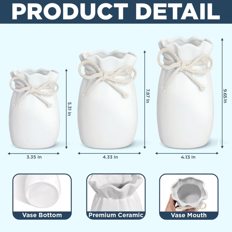 Personalized Flower Vase With Ribbon – Birthday Gifts For Gardeners – Gardener Of The Year