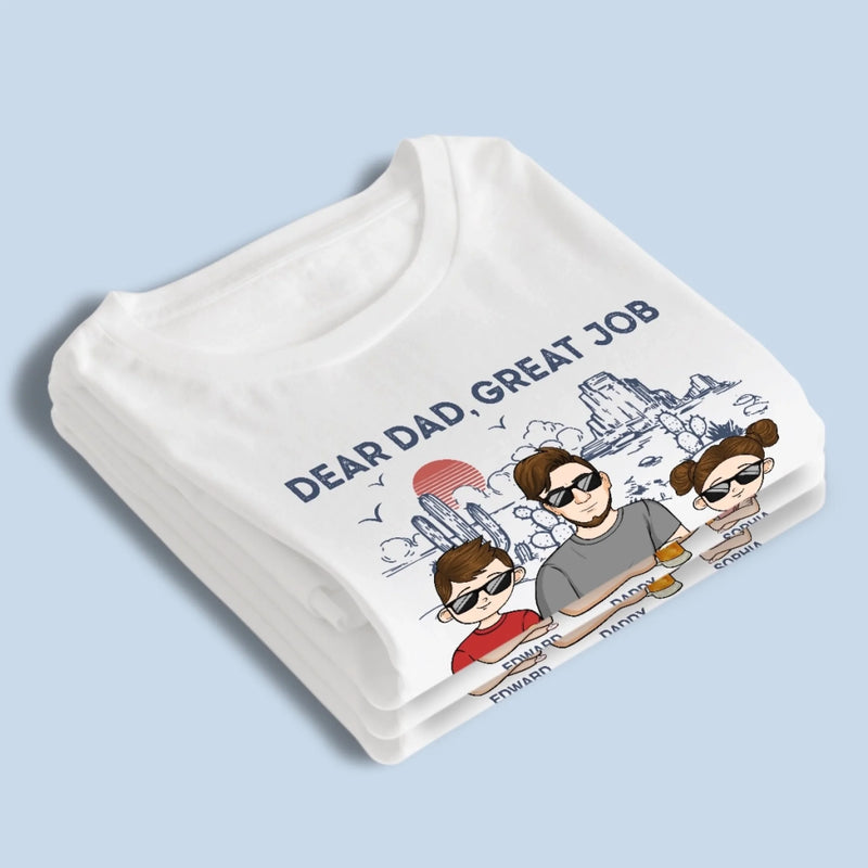Personalized Unisex T-shirt, Hoodie – Gifts For Dad, Grandpa – We’re Awesome Because Of You