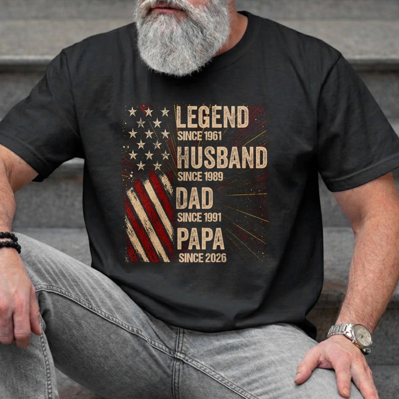 Personalized T-shirt, Hoodie – Gifts For Dad, Grandpa – Built By Family Love