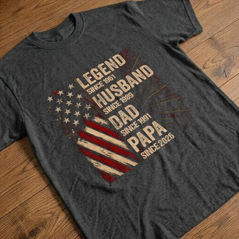 Personalized T-shirt, Hoodie – Gifts For Dad, Grandpa – Built By Family Love