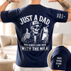 Personalized Back Printed T-Shirt – Birthday Gifts For Dad, Grandpa – Just A Dad