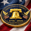 Personalized America 250th Anniversary Commemorative Keepsake Coin – Gifts For Family – Freedom Sounds Strong