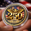 Personalized America 250th Anniversary Commemorative Keepsake Coin – Gifts For Family – Proud Of Our Shared Heritage
