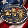 Personalized America 250th Anniversary Commemorative Keepsake Coin – Gifts For Family – Liberty Runs In Our Blood