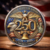 Personalized America 250th Anniversary Commemorative Keepsake Coin – Gifts For Family – United In Freedom And Pride