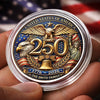 Personalized America 250th Anniversary Commemorative Keepsake Coin – Gifts For Family – United In Freedom And Pride