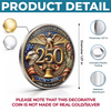 Personalized America 250th Anniversary Commemorative Keepsake Coin – Gifts For Family – United In Freedom And Pride