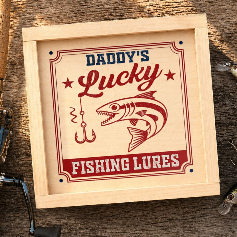 Personalized Fishing Lure – Fishing Gifts For Fisherman, Dad, Grandpa – Fish More Worry Less