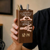 Personalized Pen Holder With Clock – Gifts For Husband – Forever Thankful For Your Love