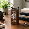 Personalized Photo Pen Holder With Clock – Gifts For Dad, Grandpa – Dad Makes Life Extraordinary