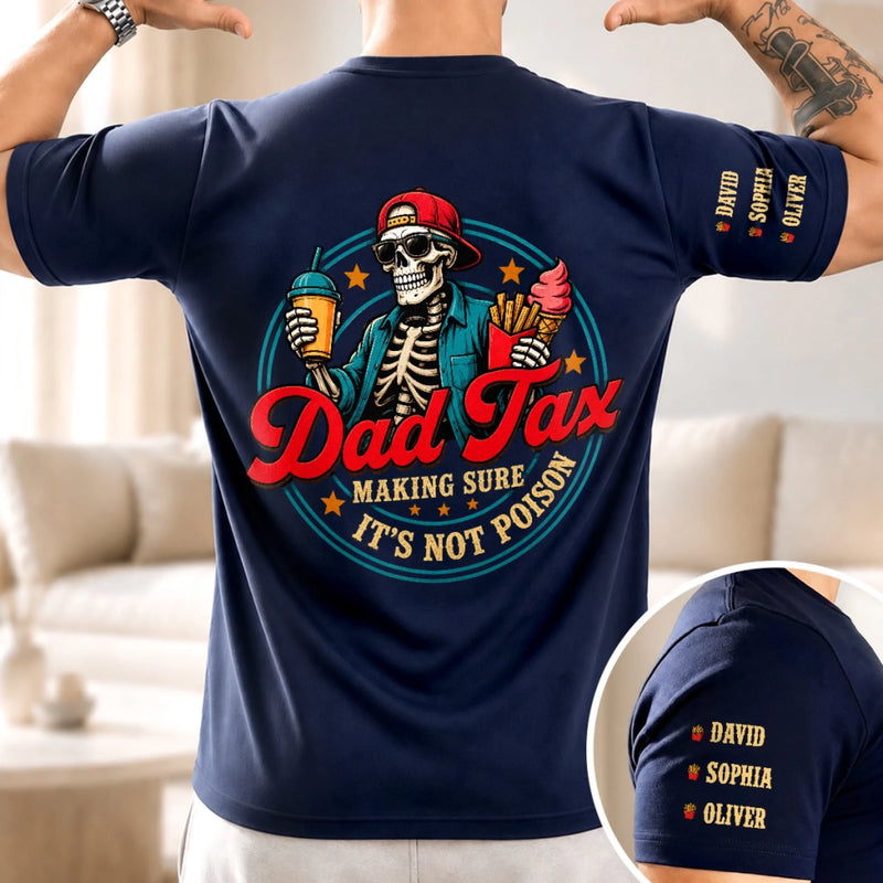 Personalized Dad Tax Back Printed Shirt – Gifts For Dad, Grandpa – Quality Control Starts With Dad