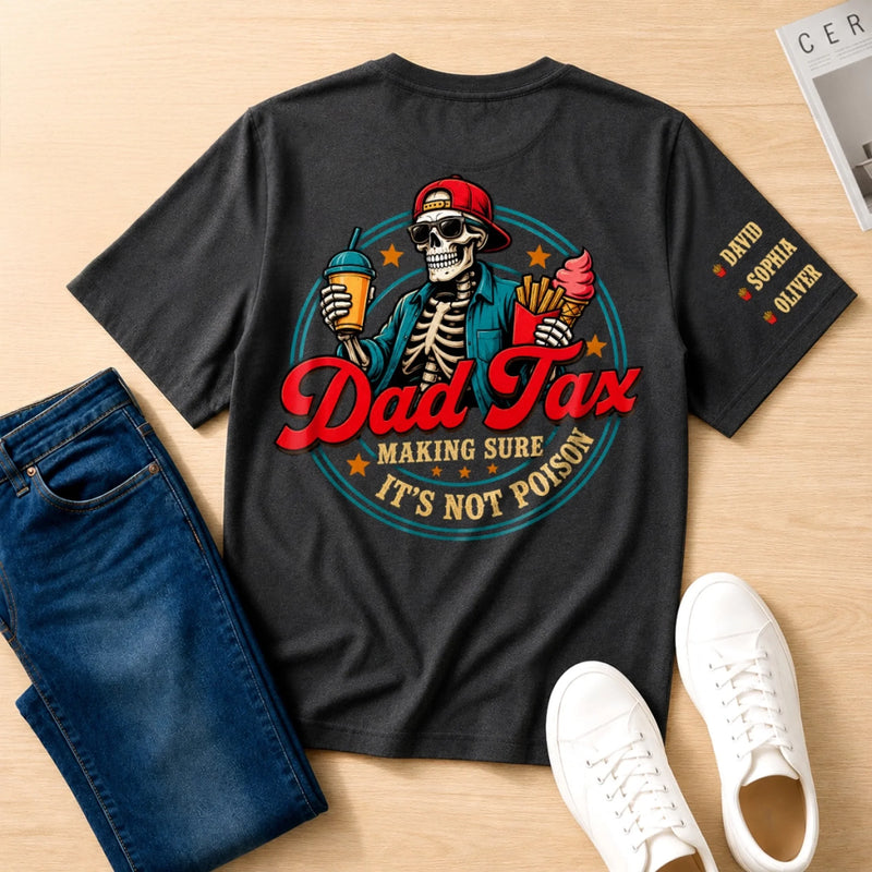 Personalized Dad Tax Back Printed Shirt – Gifts For Dad, Grandpa – Quality Control Starts With Dad