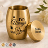 Personalized Memorial Urn – Sympathy Gift – Forever In My Heart