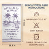Personalized Beach Towel – Retirement Gifts For Women, Men – Officially Off The Clock