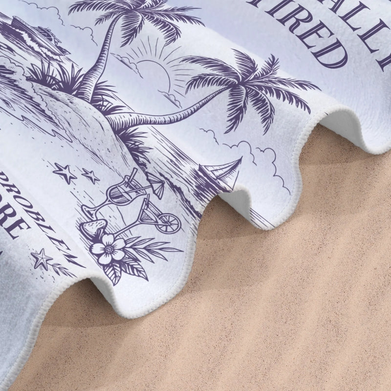 Personalized Beach Towel – Retirement Gifts For Women, Men – Officially Off The Clock