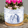 Personalized Photo Ceramic Plant Pot – Birthday Gifts For Women, Besties, Sisters, BFF – A Beautiful Friendship Blooms