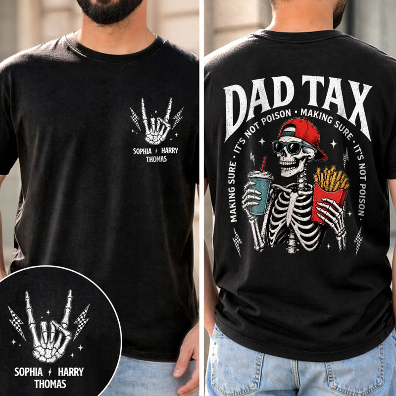 Personalized Dad Tax Unisex T-shirt – Gifts For Dad, Grandpa – Professional Snack Inspector