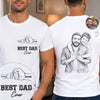Personalized Photo Unisex T-shirt – Gifts For Dad, Grandpa – Forever Grateful For Dad