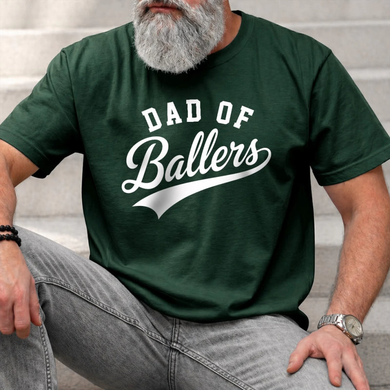 Personalized Unisex T-shirt – Gifts For Dad, Grandpa – More Balls More Fun