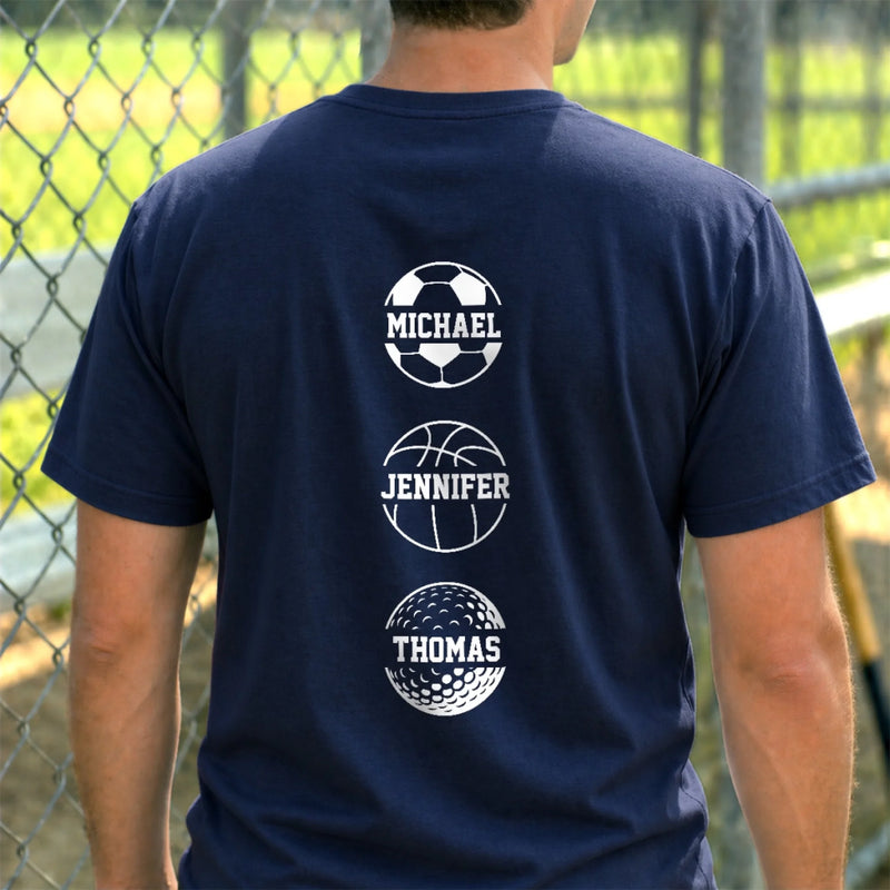 Personalized Unisex T-shirt – Gifts For Dad, Grandpa – More Balls More Fun