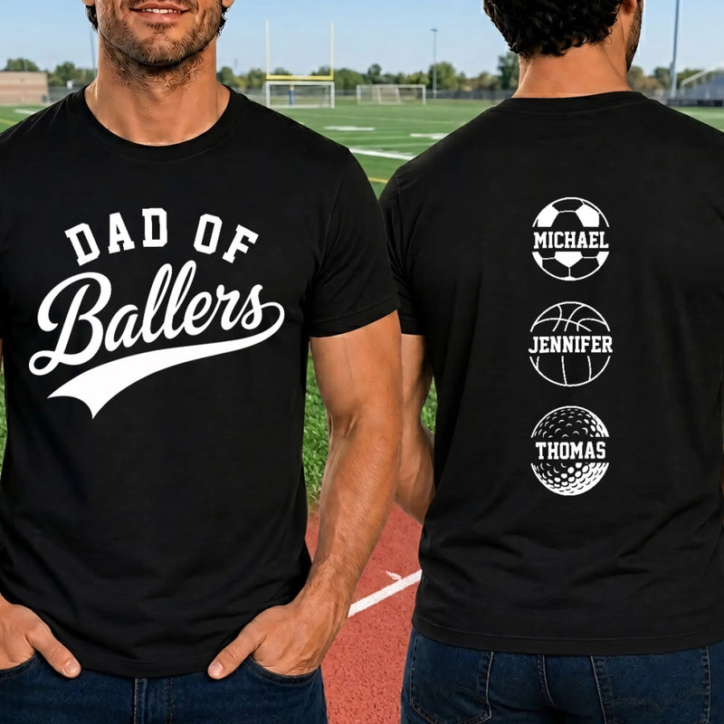 Personalized Unisex T-shirt – Gifts For Dad, Grandpa – More Balls More Fun