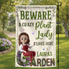 Personalized Flag – Gifts For Gardeners – Greeting You With Fresh Blooms