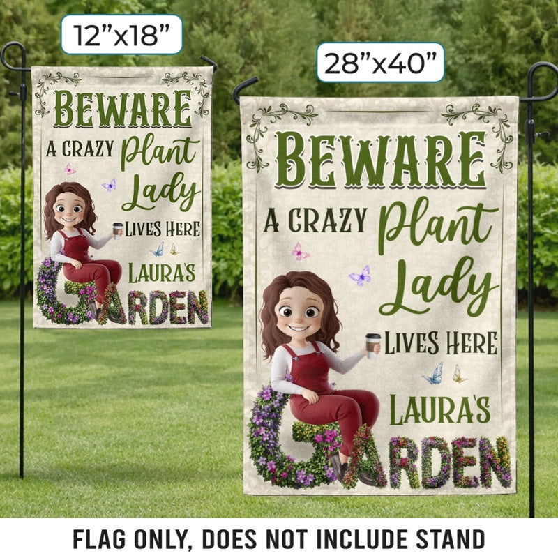 Personalized Flag – Gifts For Gardeners – Greeting You With Fresh Blooms