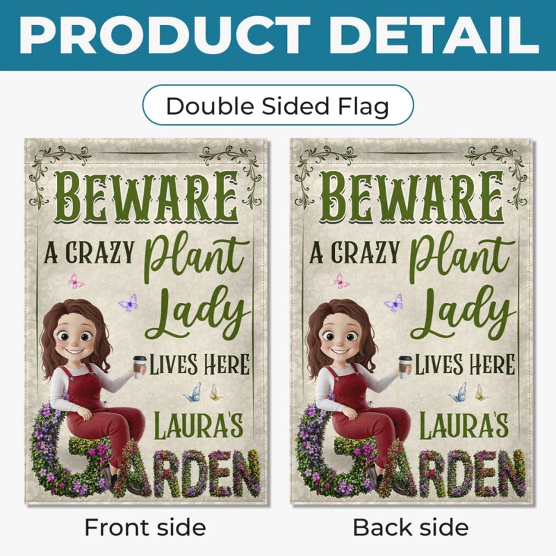Personalized Flag – Gifts For Gardeners – Greeting You With Fresh Blooms