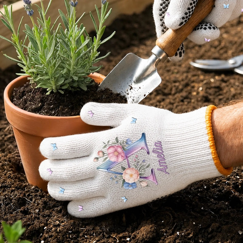 Personalized Gardening Gloves – Gifts For Gardeners – A Little Piece Of Paradise
