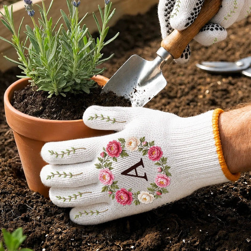 Personalized Gardening Gloves – Gifts For Gardeners – Good Vibes, Greener Days